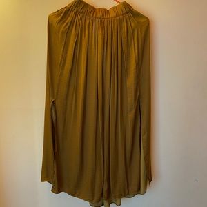 TOPSHOP Brown Maxi Slit Skirt